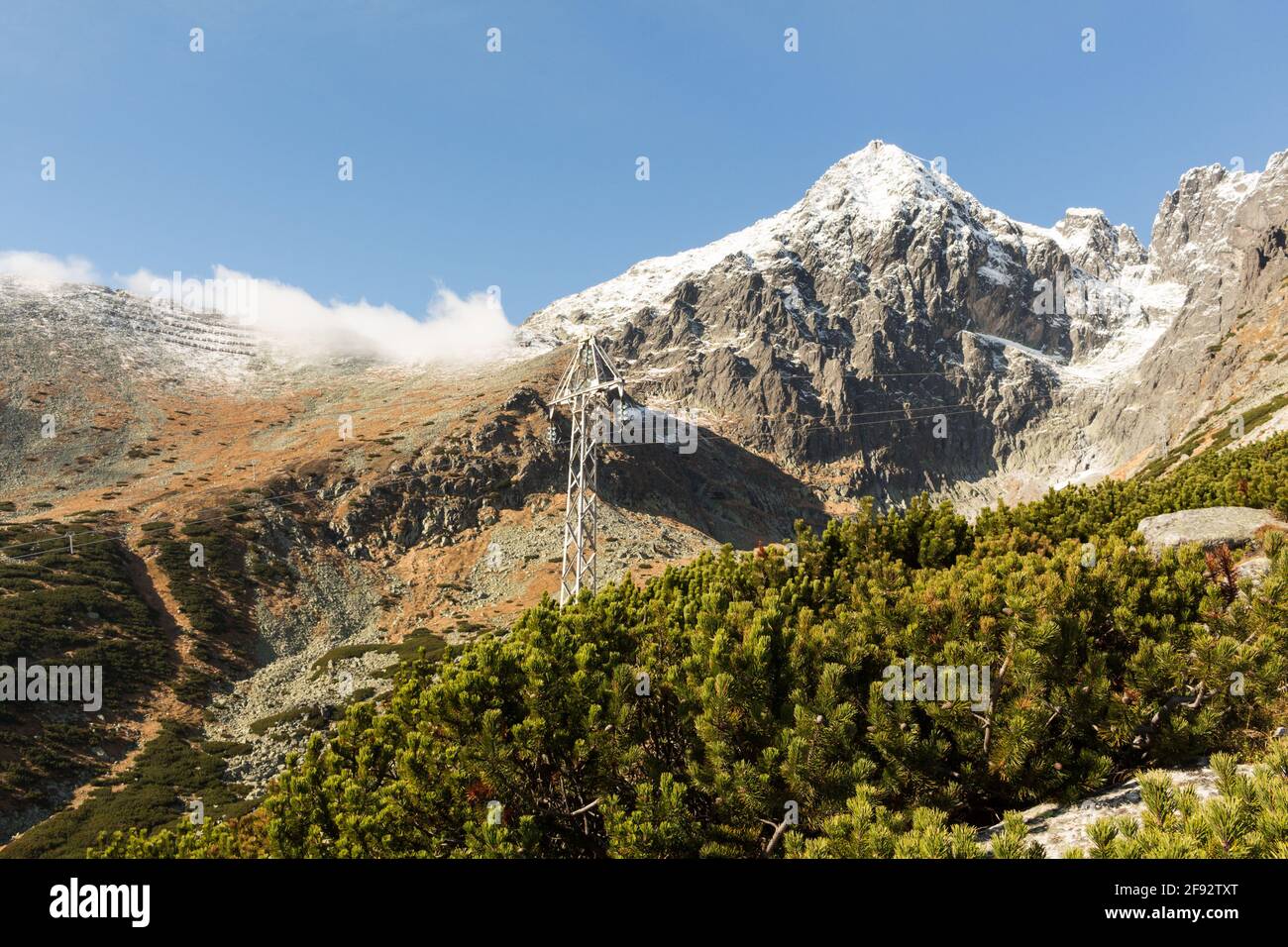 Mountains in the High Tatras with clouds Stock Photo - Alamy