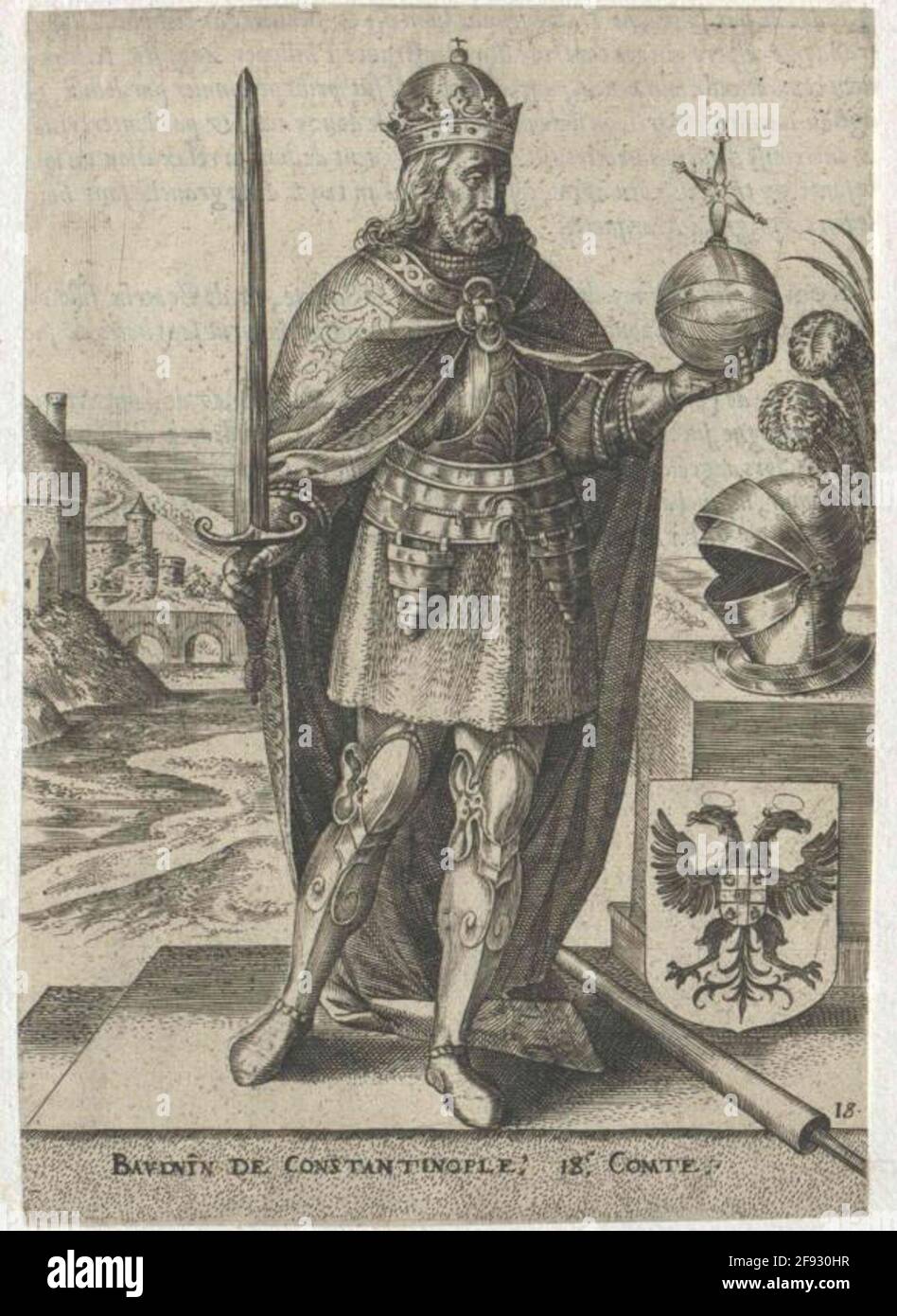 Balduin VI. (Ix.), Count of Haingau and Flanders Stock Photo - Alamy