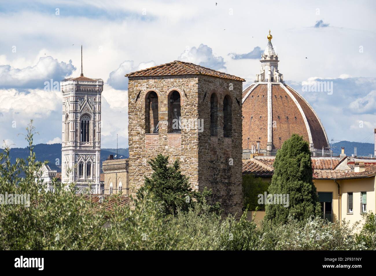 Vertical of the Cathedral of Santa Maria del Fiore in Florence, Italy ...