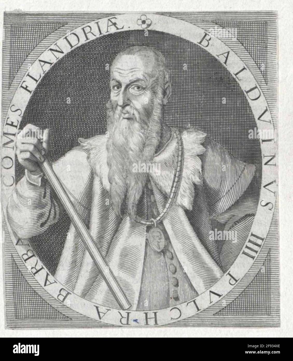 Balduin IV. The bearded, Count of Flanders Stock Photo Alamy