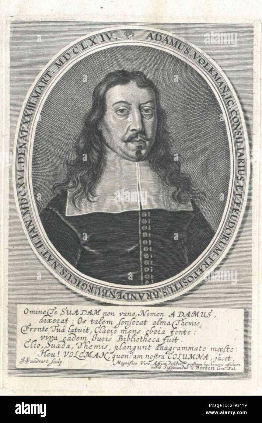 Volckmann, Adam Stecher: Sandrart, Jacob of (1630) Stock Photo