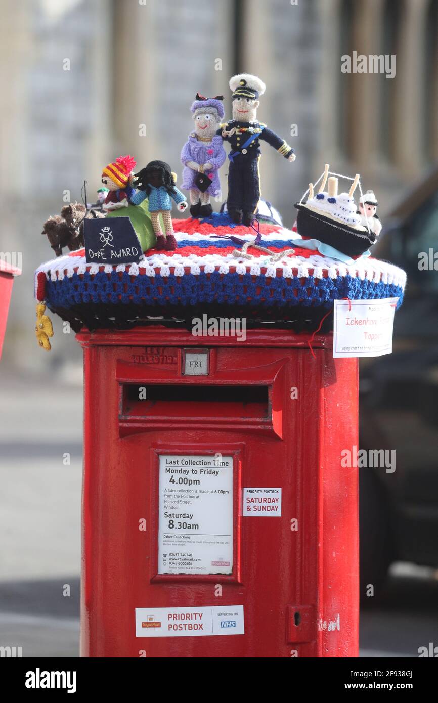 Knitted post box toppers hires stock photography and images Alamy