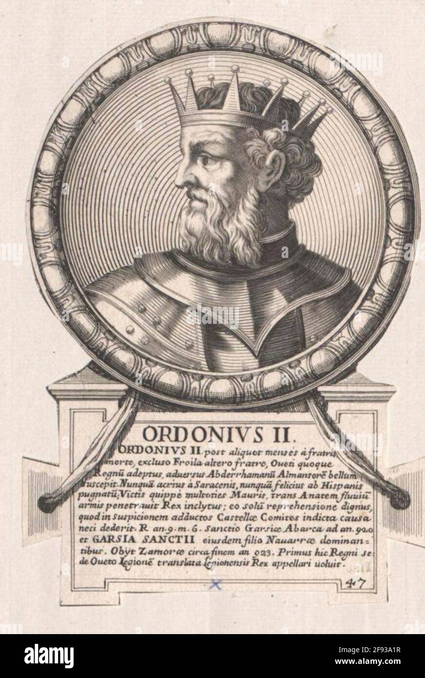 Ordoño II, King of Asturias and León Stock Photo Alamy