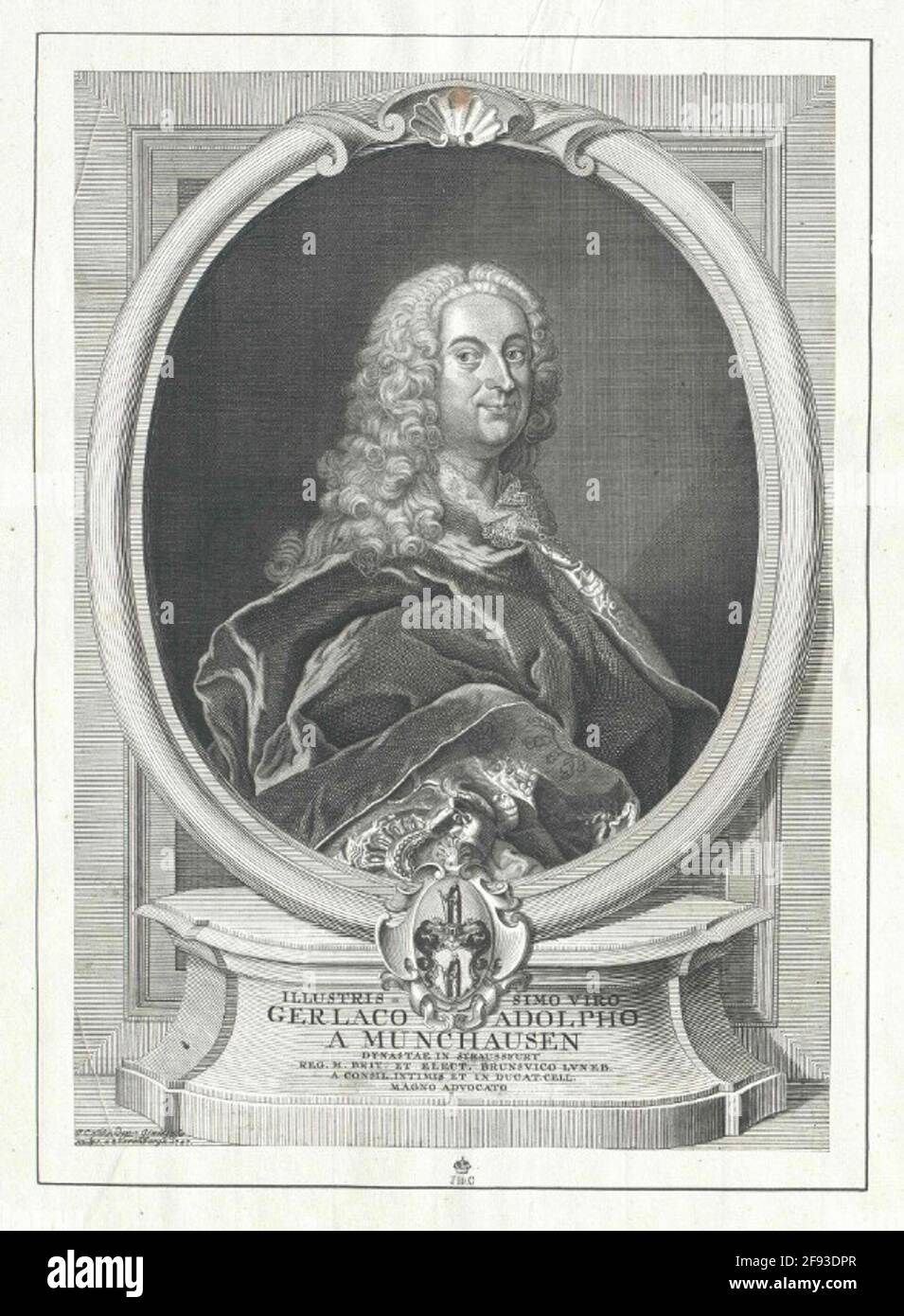 Münchhausen, Gerlach Adolf Freiherr von Stecher: Schrader, J.C. Stock Photo