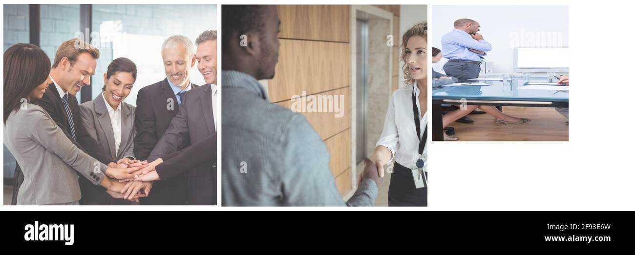 Business people discussing in meeting room at creative office Stock Photo