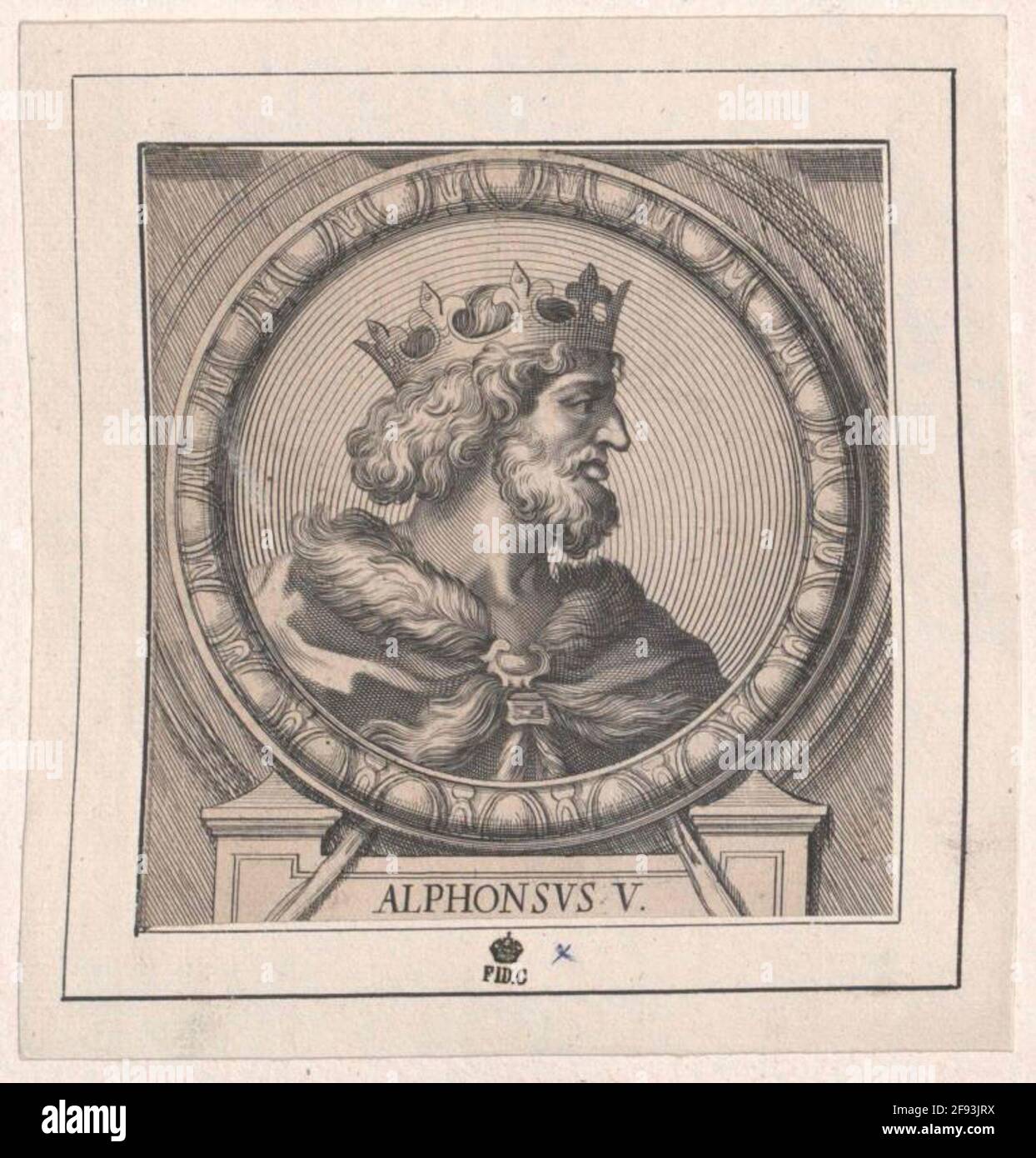 Alfons V., King of León. Stock Photo