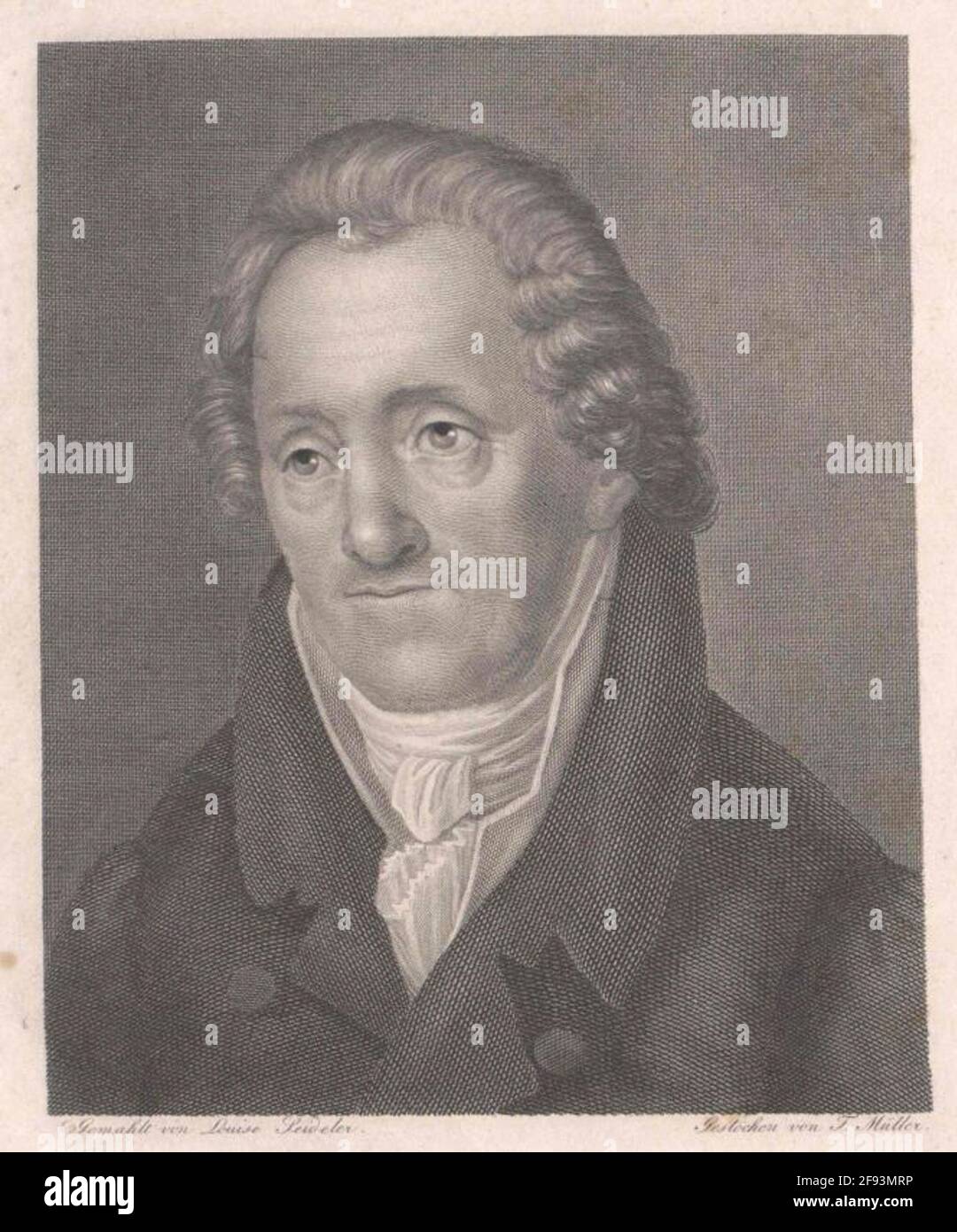Thümmel, Moritz August von Stecher: Müller, Friedrich TheodeDadation: 1817/1850 Stock Photo