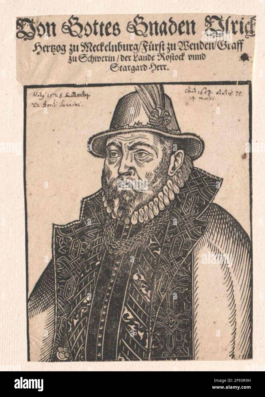 Ulrich III., Duke of Mecklenburg Stock Photo Alamy