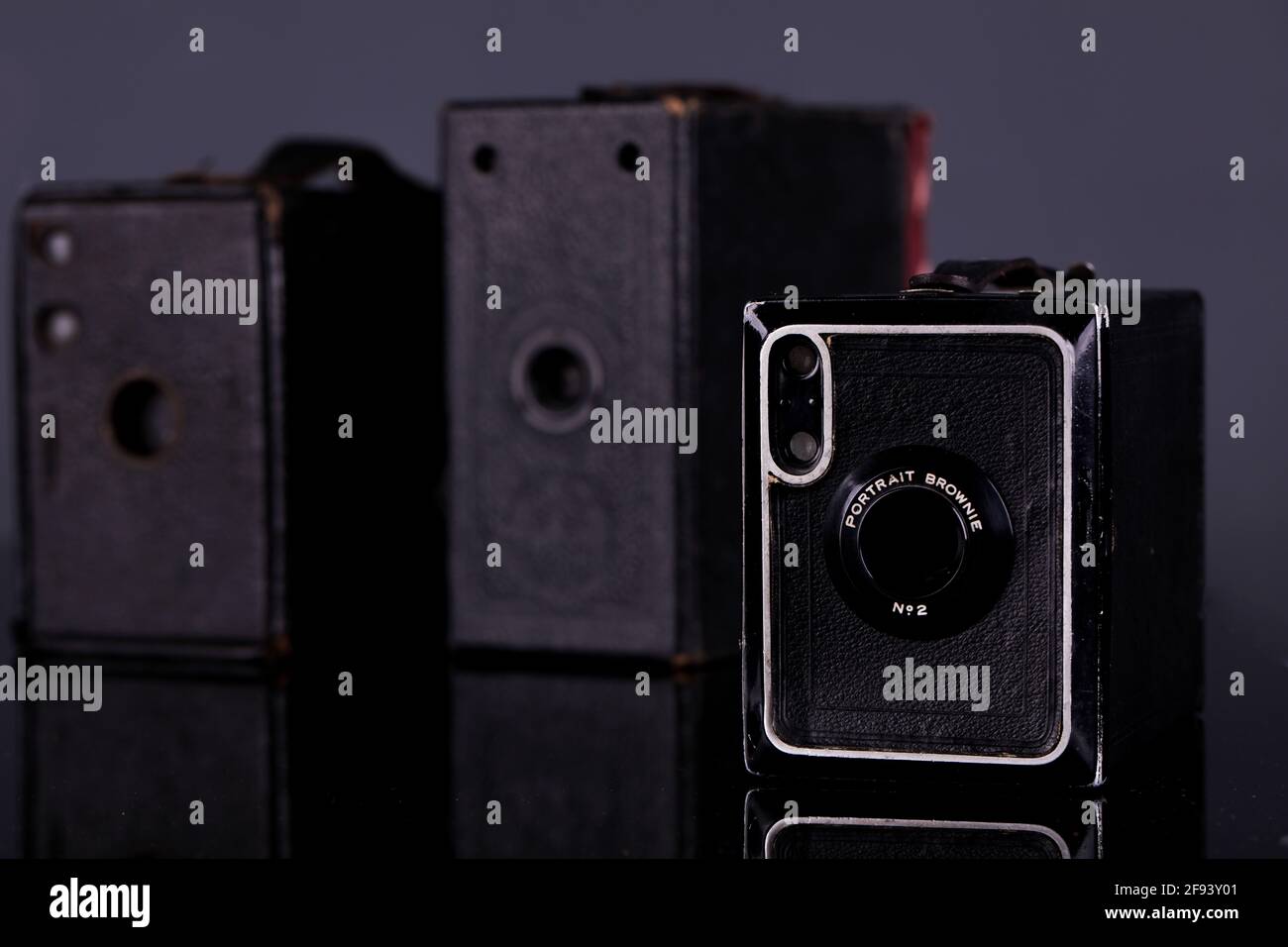 April 8, 2021 Gaziantep, Turkey. A camera from the 1920s. In the 1920s cameras began to have a
