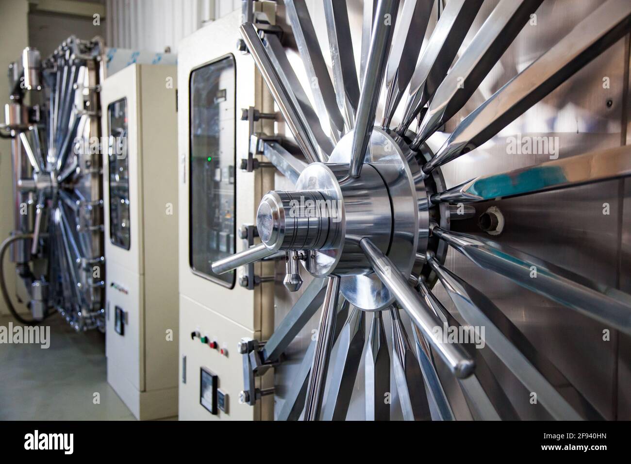 Atyrau, Kazakhstan. Medical syringe production plant.Highpressure