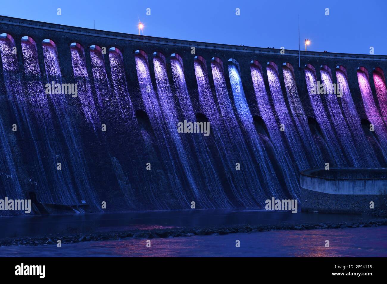 Eder Lake Dam Wall Stock Photo