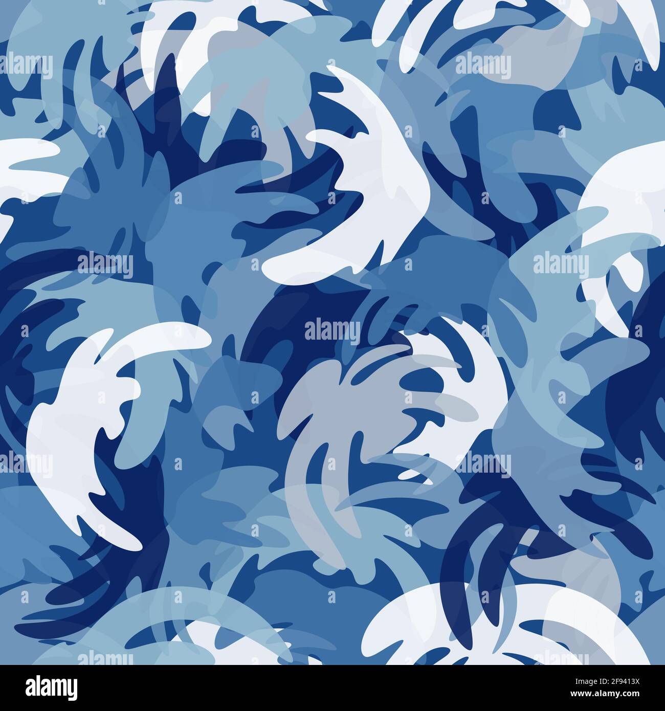 Blue Camo Color Palette