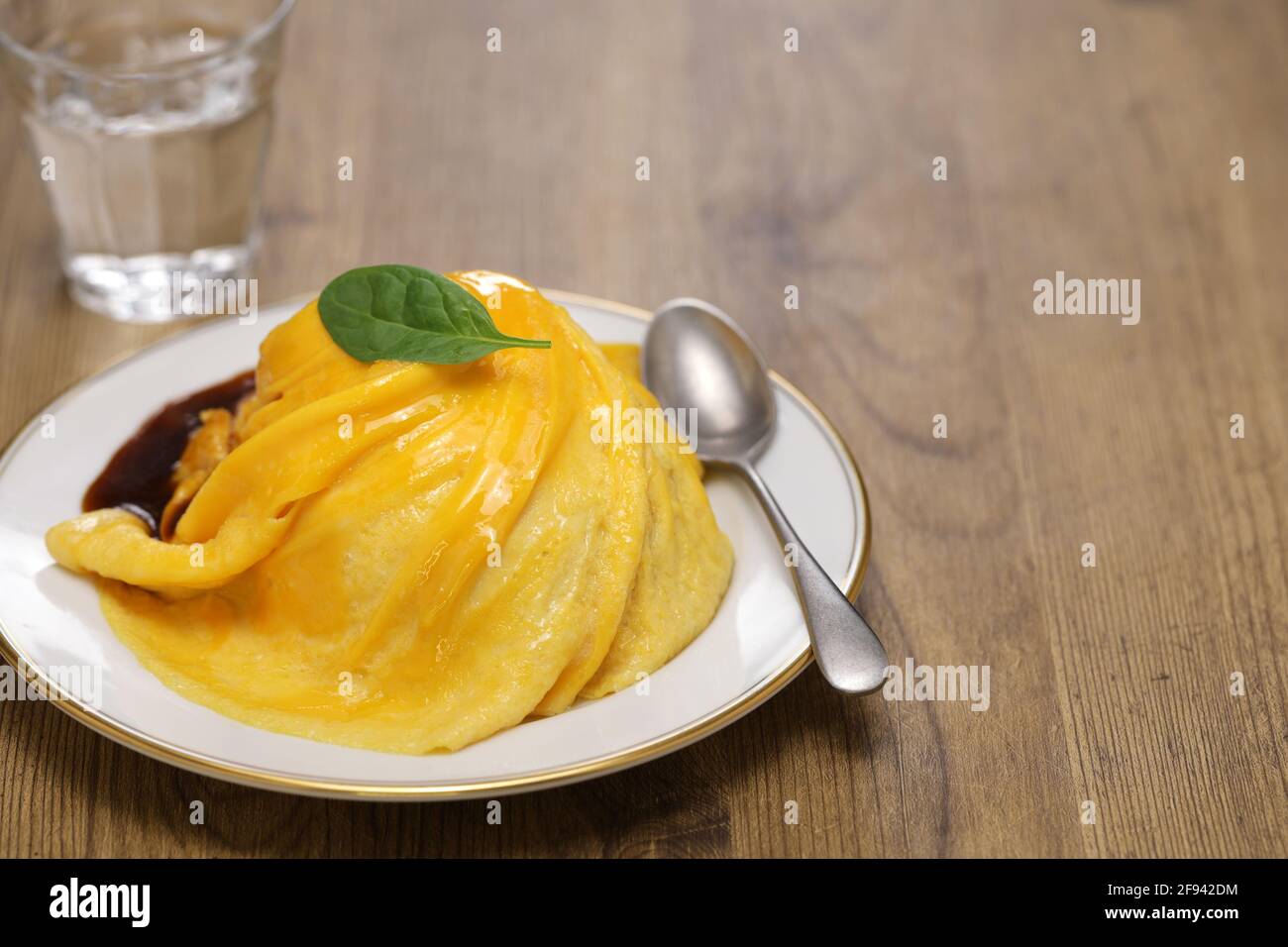 tornado omelette over fried rice Stock Photo Alamy