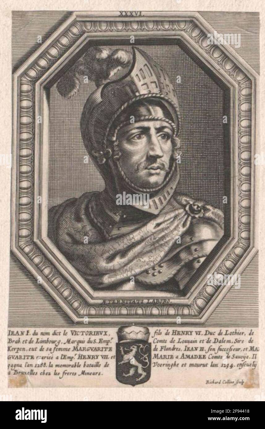 Johann I, Duke of Brabant Stock Photo Alamy