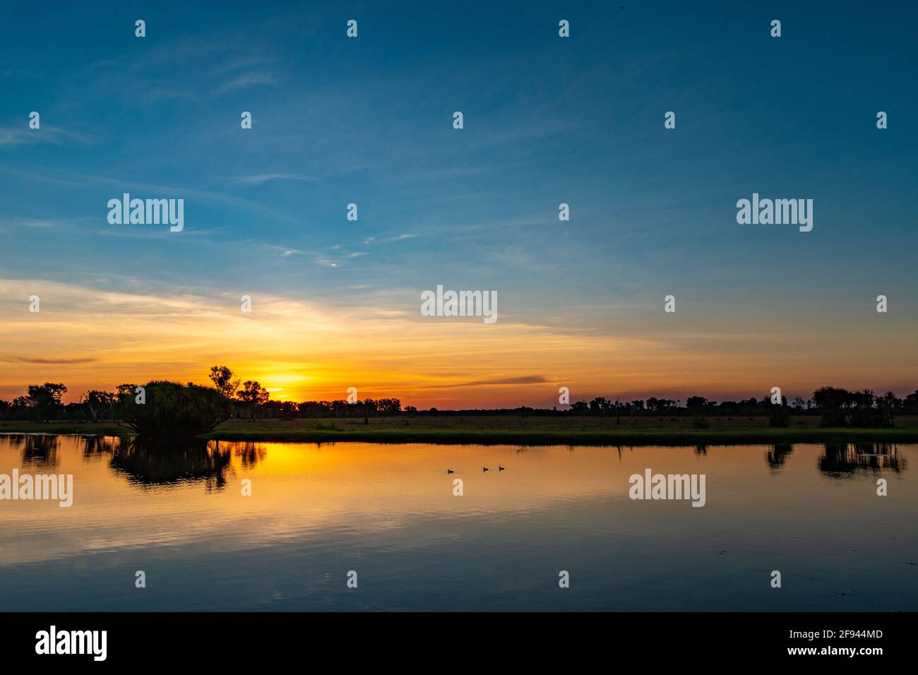 Scenic view of Yellow Water, Kakadu National Park, Northern Territory ...