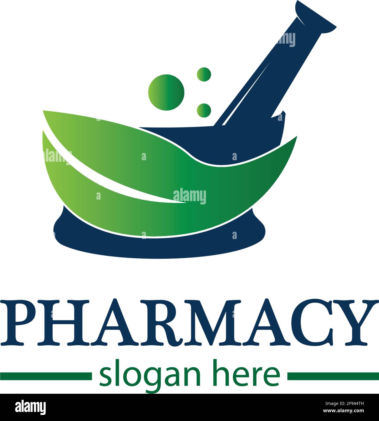 Creative Pharmacy Concept Logo Design Stock Vector