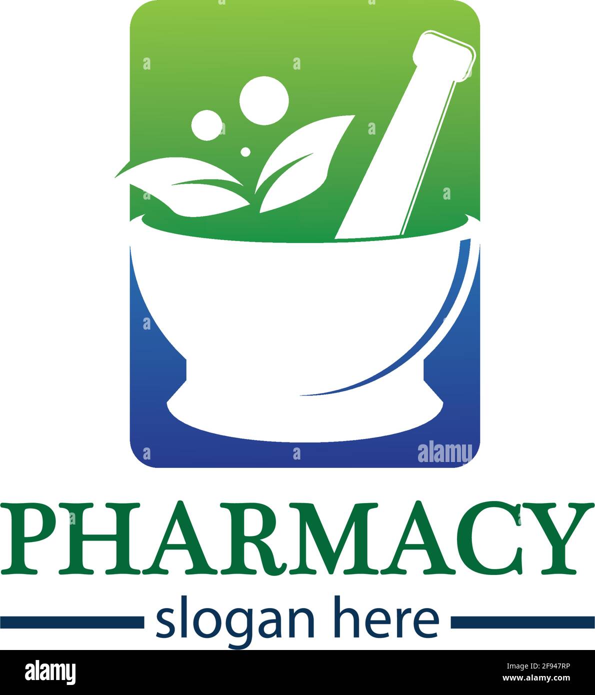 Creative Pharmacy Concept Logo Design Stock Vector