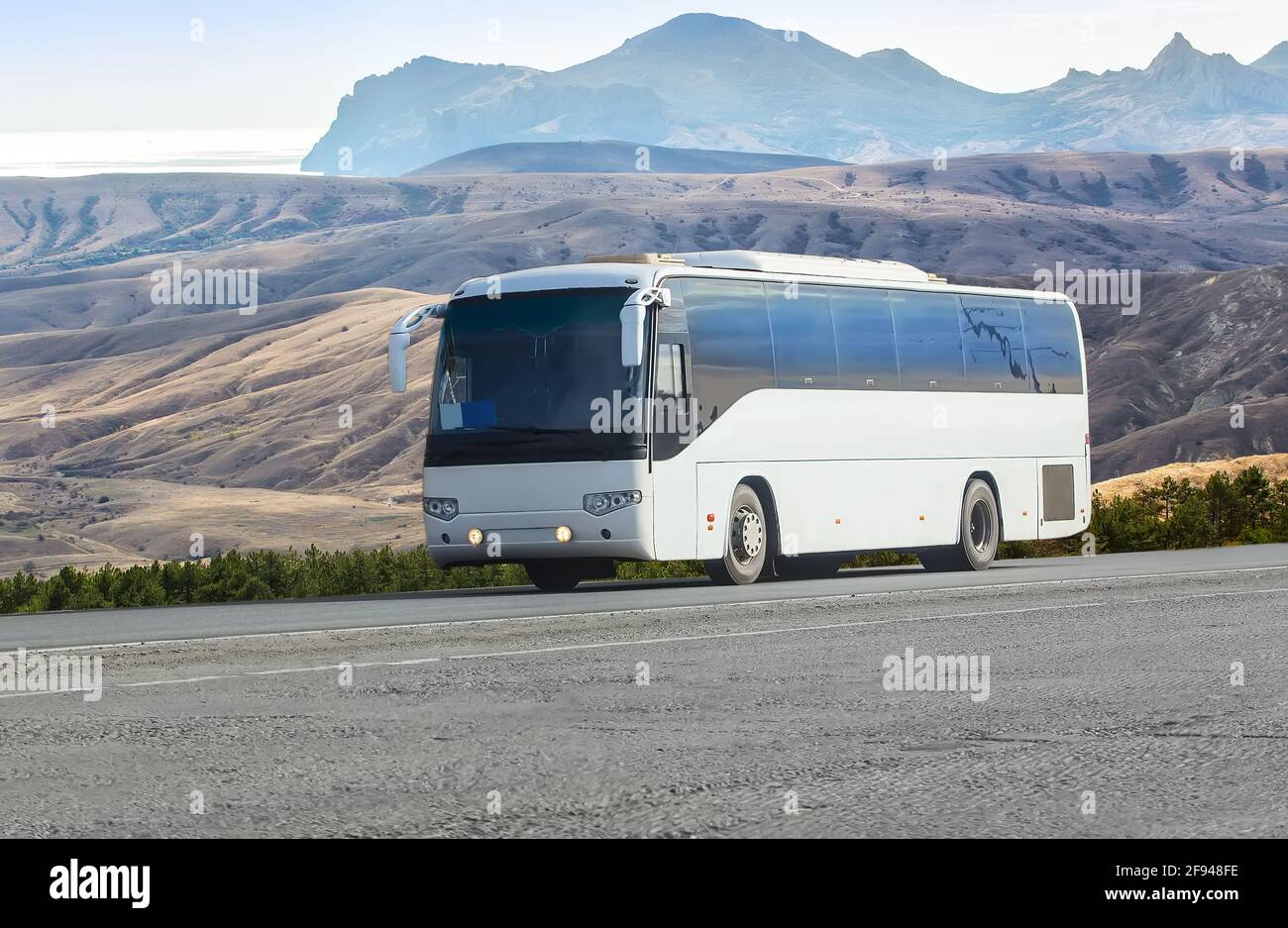 Bus trip on highway view hi-res stock photography and images - Alamy