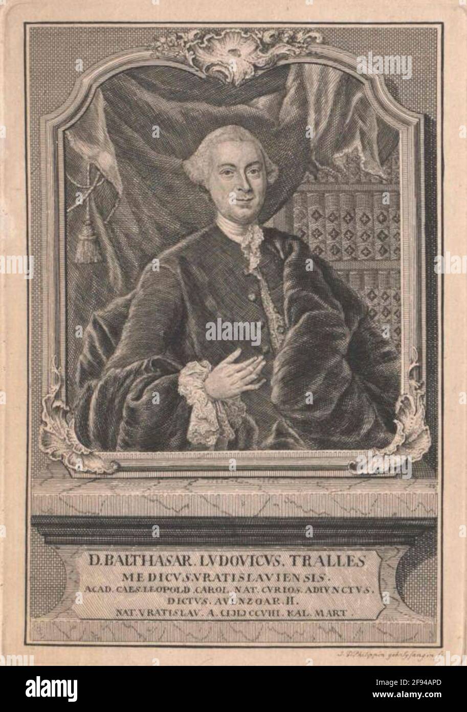 Tralles, Balthasar Ludwig Stock Photo Alamy
