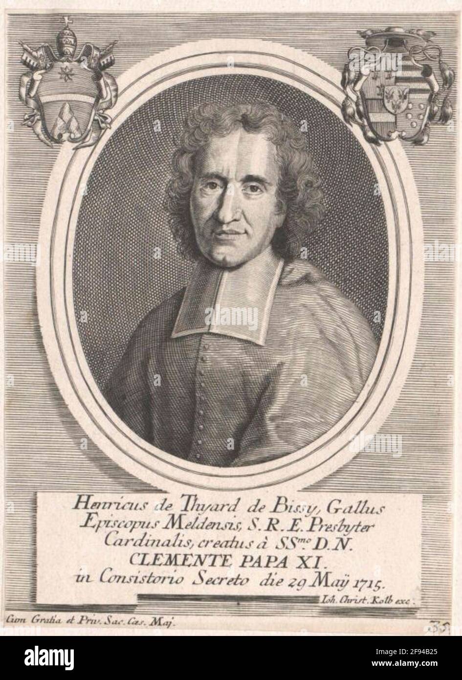 Thiard of Bissy, Henri de Stock Photo Alamy