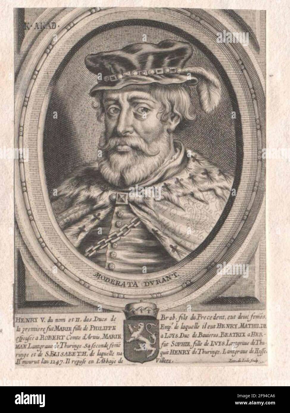 Heinrich II, Duke of Brabant Stock Photo Alamy