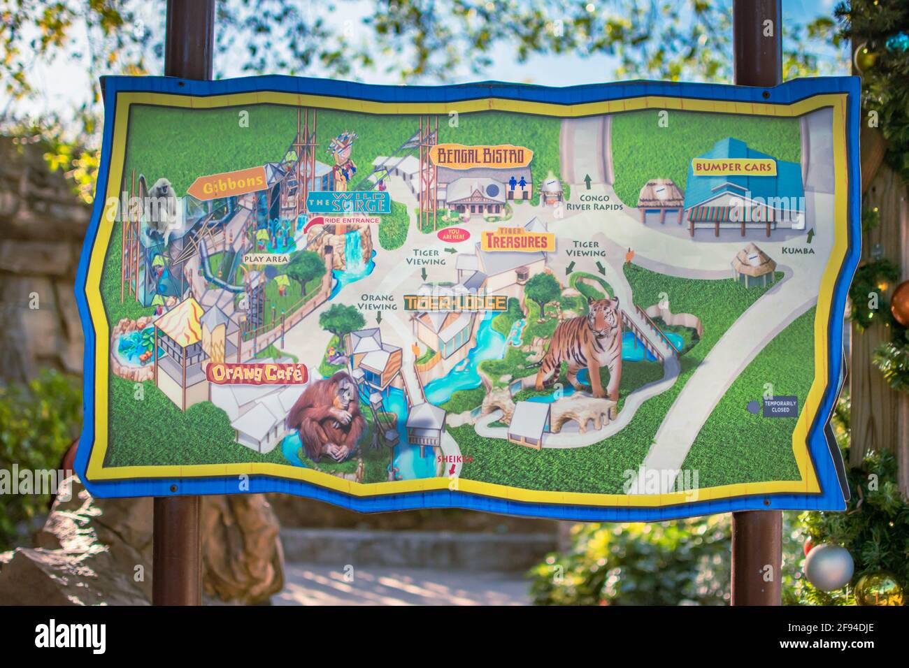 Tampa Bay Florida December 29 - Tampa Bay Florida December 29 2020 Jungala Area Map At Busch Gardens 82 2F94DJE 