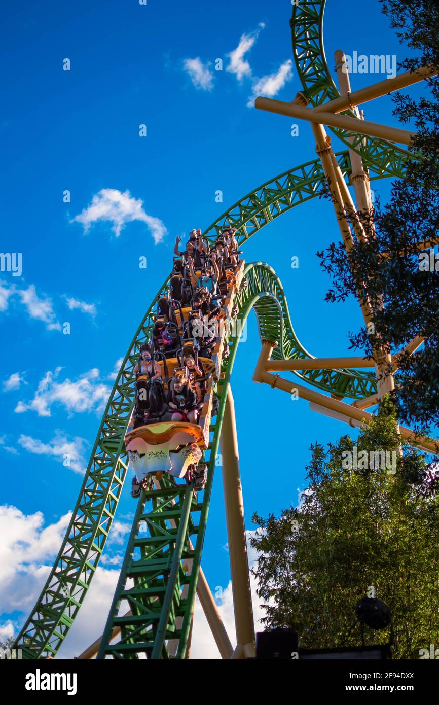 10 loop roller coaster hi-res stock photography and images - Alamy