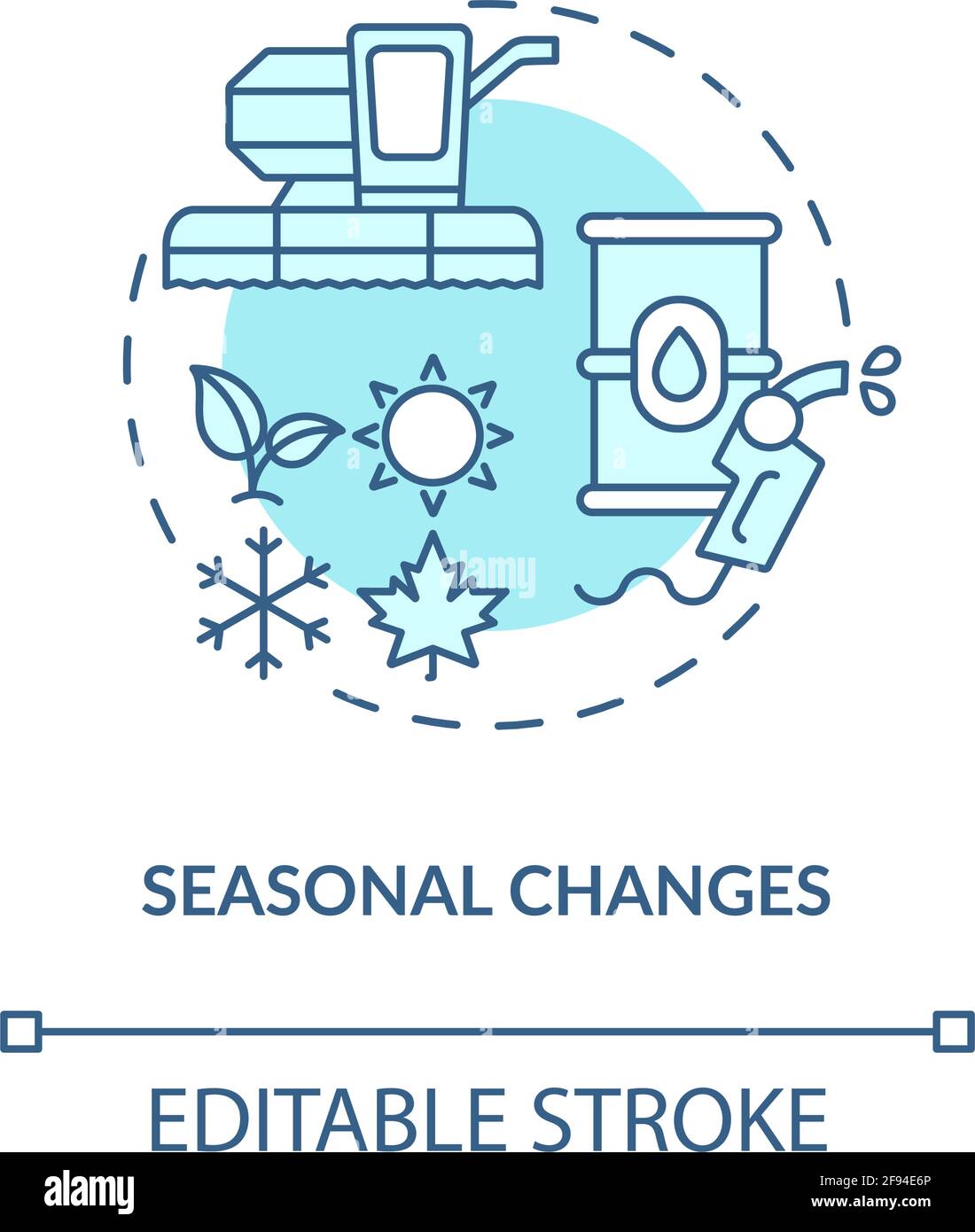 Seasonal changes concept icon Stock Vector Image & Art Alamy