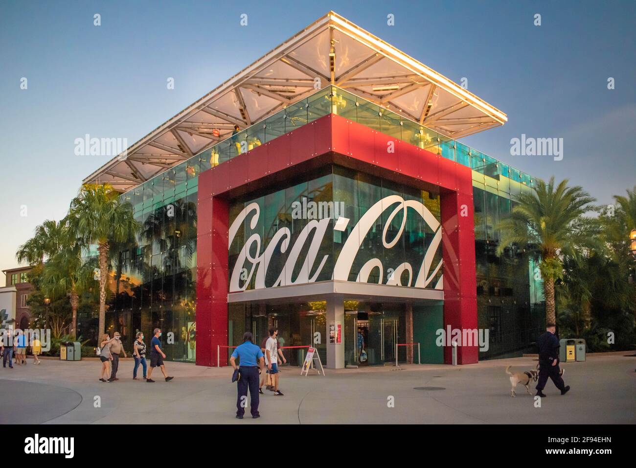 Orlando, Florida. October 13, 2020. Coca Cola's stpre at Disney Springs