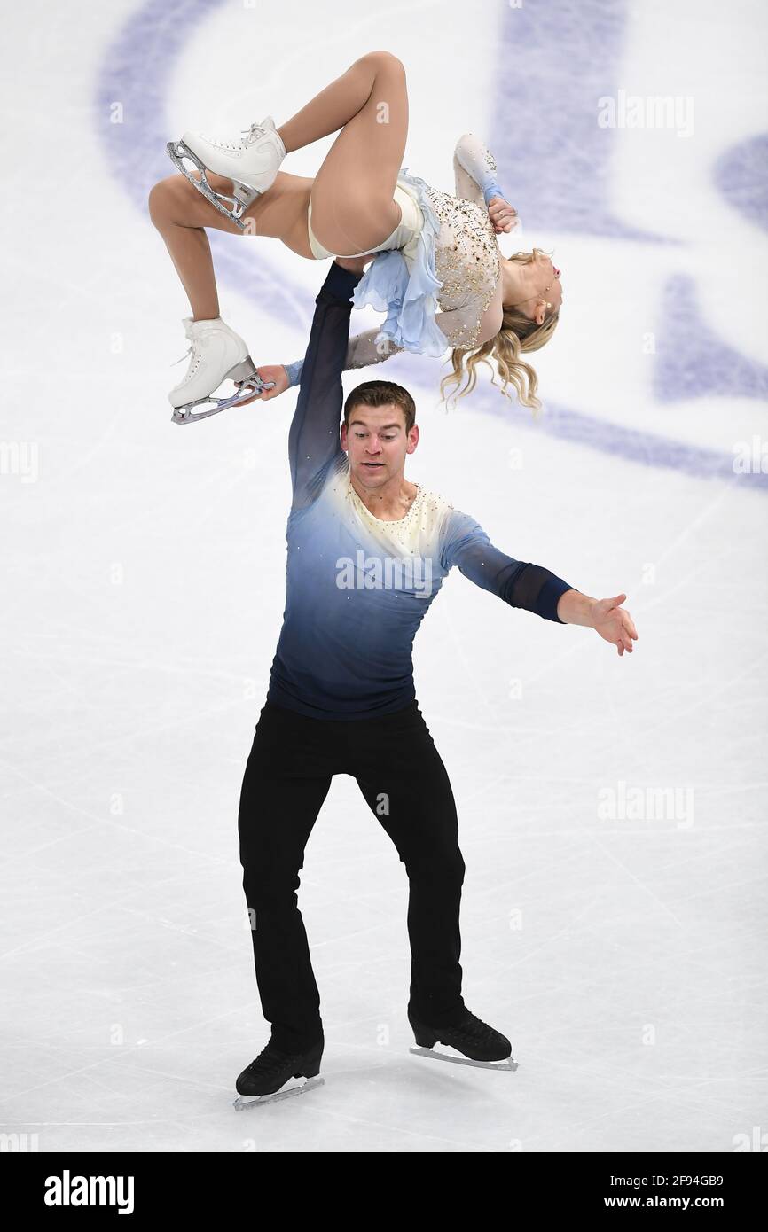 Alexa KNIERIM & Brandon FRAZIER USA, during Pairs Free Program at the