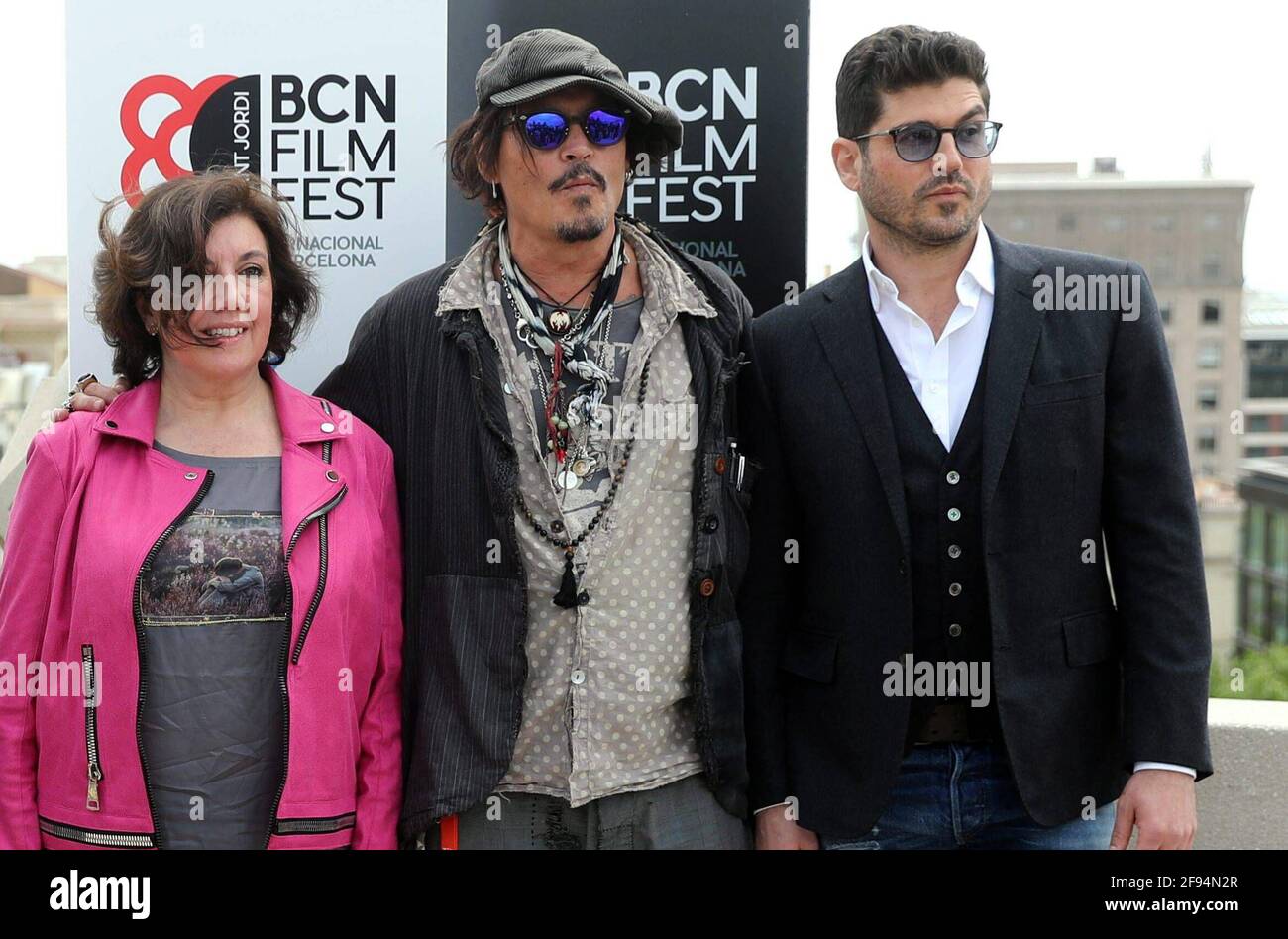 Johnny Cordon Barcelona, Spain. 16th Apr, 2021. Johnny Depp at photocall for premiere ...