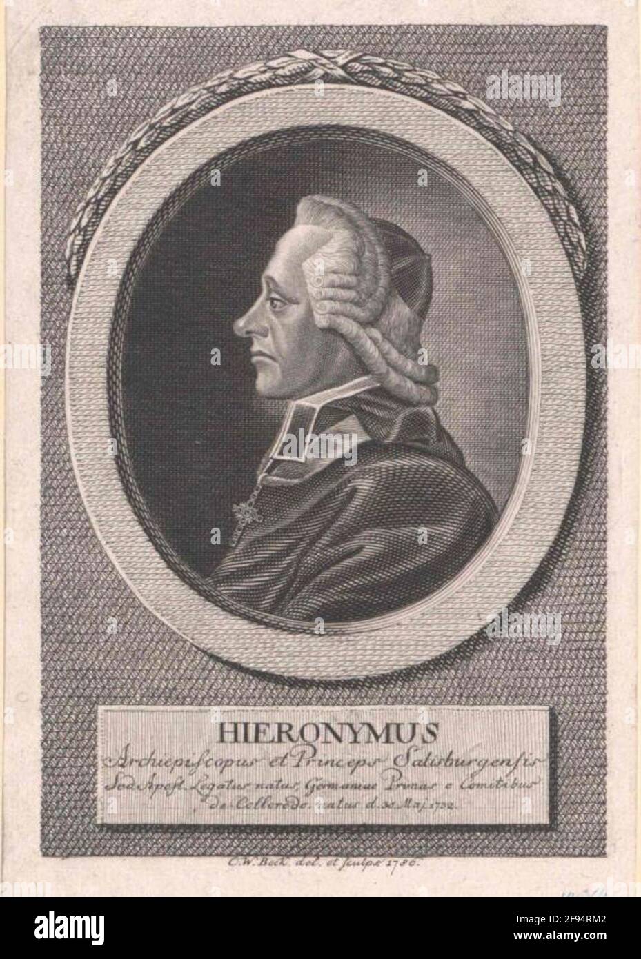 Colloredo, Hieronymus Graf Stock Photo Alamy