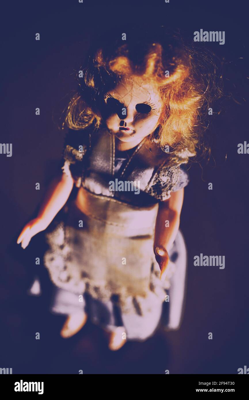 horror doll without eyes Stock Photo Alamy
