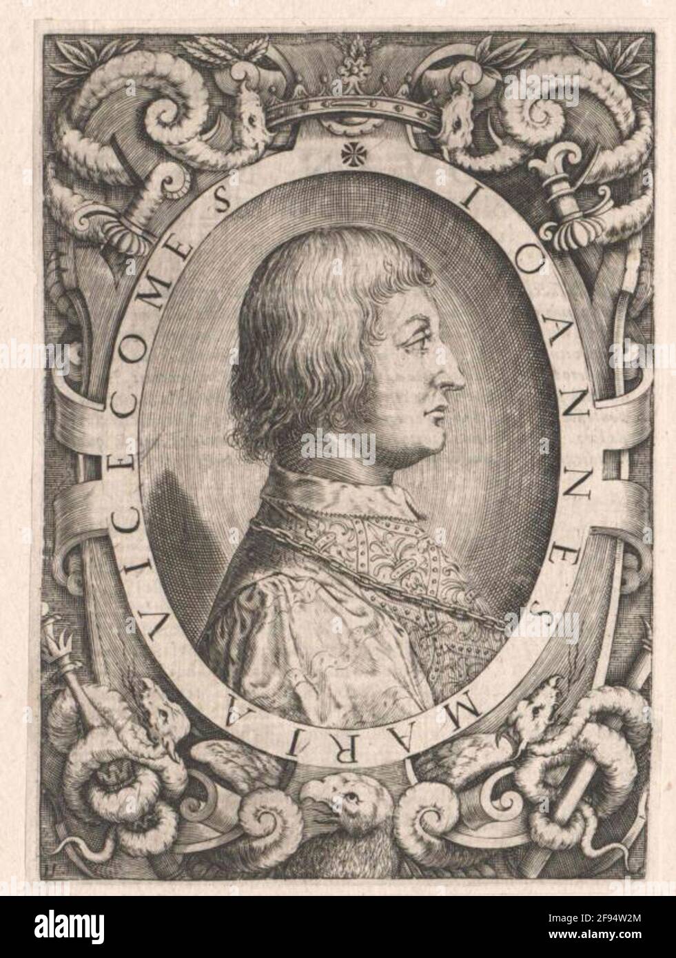 Johann Maria Visconti, Duke of Milan Stock Photo Alamy