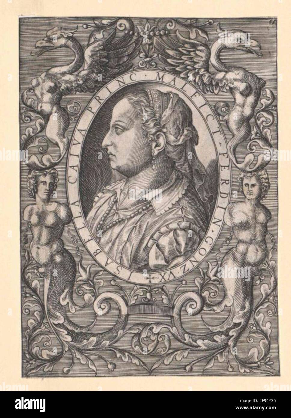 Isabella of Capua, Countess of Guastalla Stock Photo Alamy