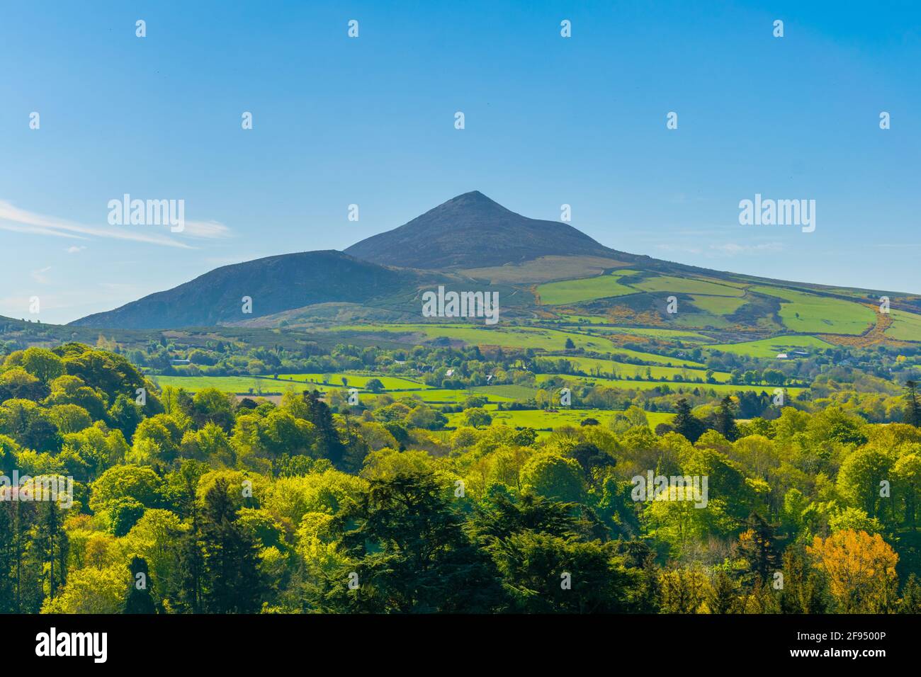 Sugarloaf hill in Ireland Stock Photo - Alamy