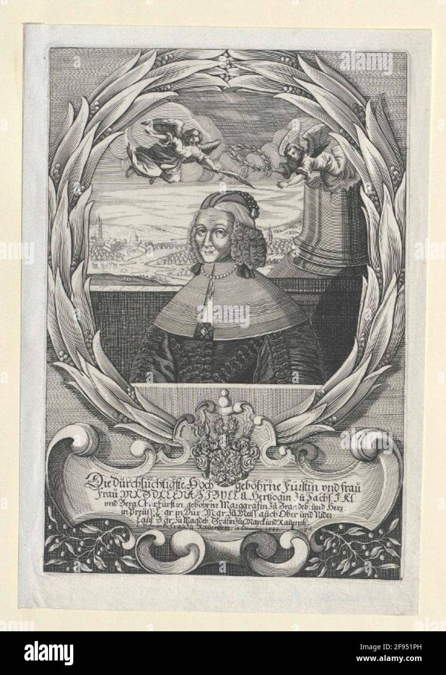 Magdalene Sibylle, Princess of Brandenburg Prussia Stock Photo Alamy