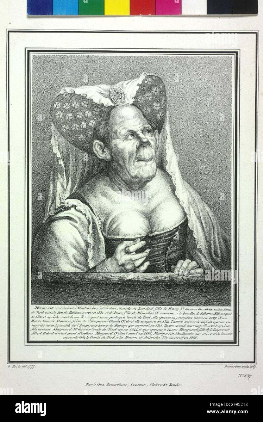Margarete Maultasch, Countess of Tirol. Stock Photo