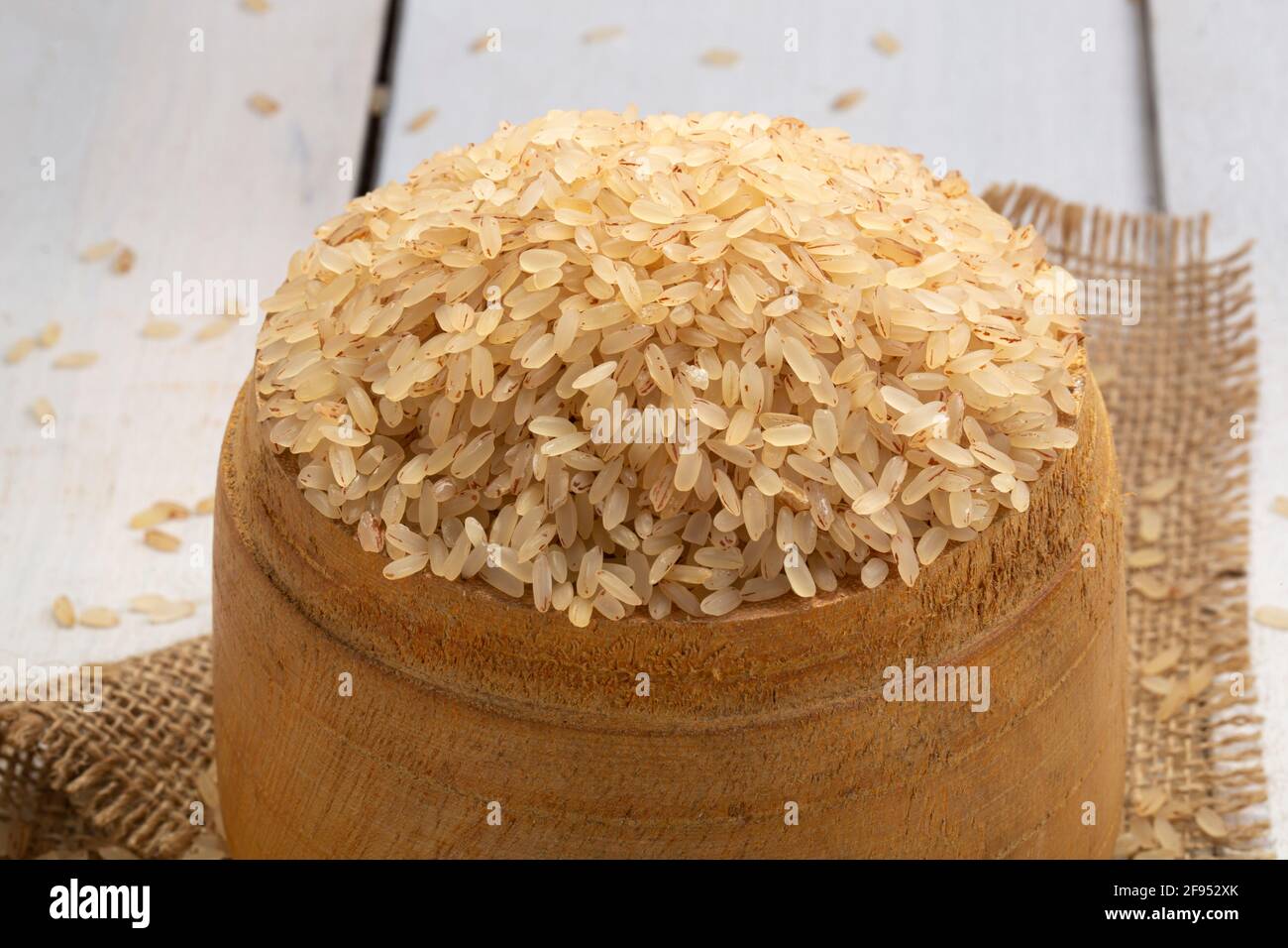 Kerala Matta rice parboiled rice or palakadan matta or red rice arranged  beautifully in a vessel which is used traditionally for measuring in kerala  Stock Photo - Alamy