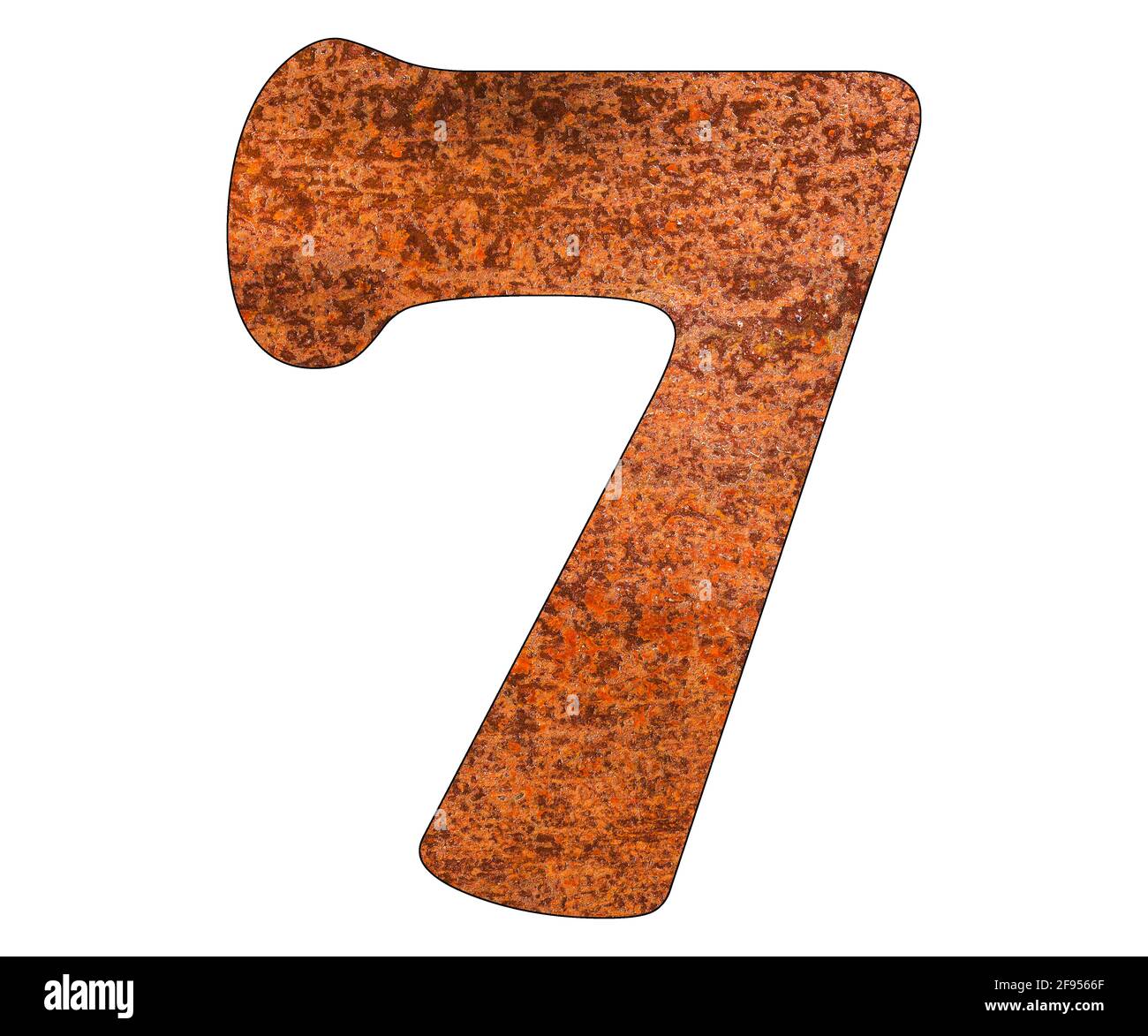 Old number 7 Cut Out Stock Images & Pictures - Alamy