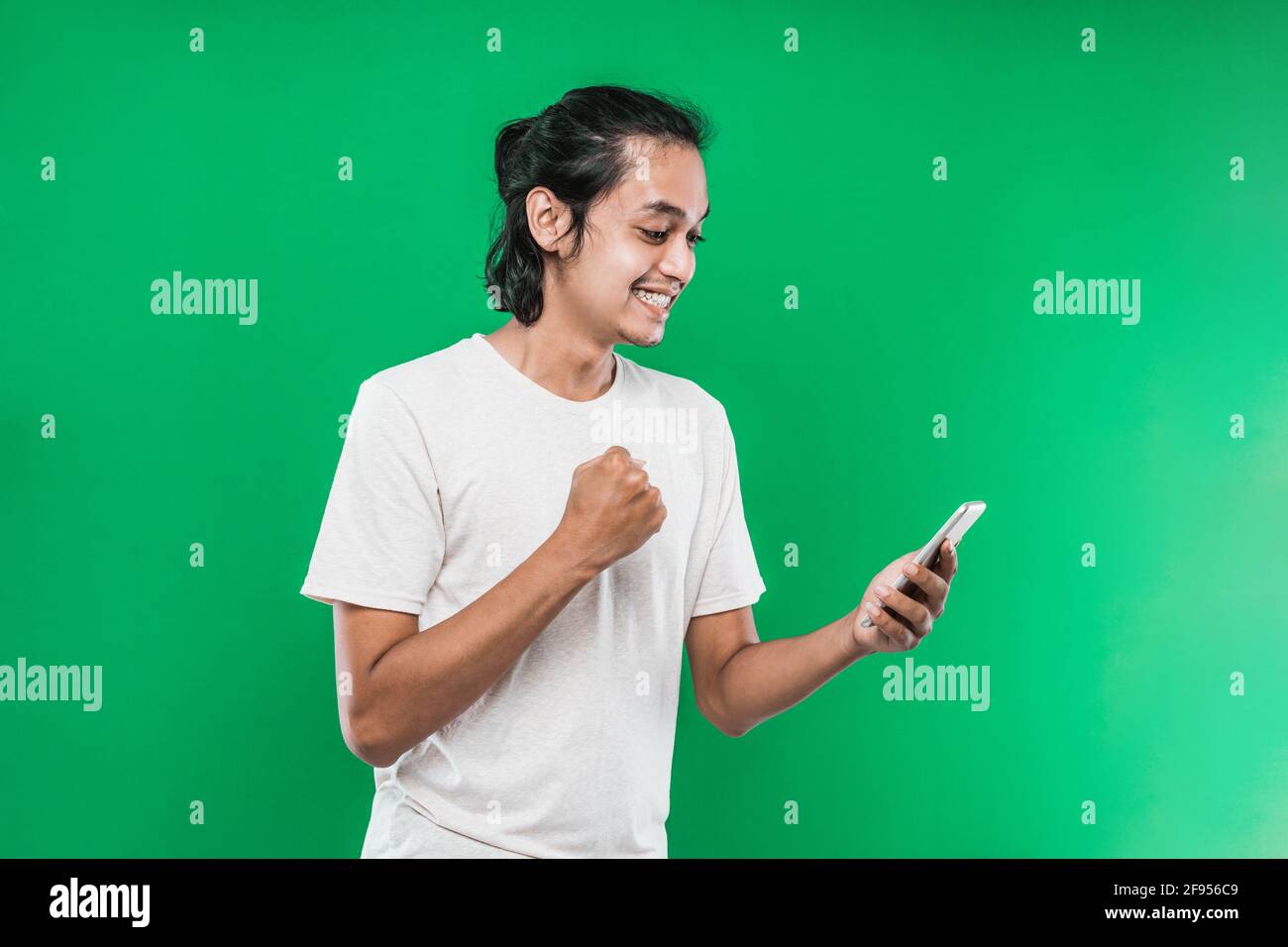 Asian happy shocked face hi-res stock photography and images - Alamy