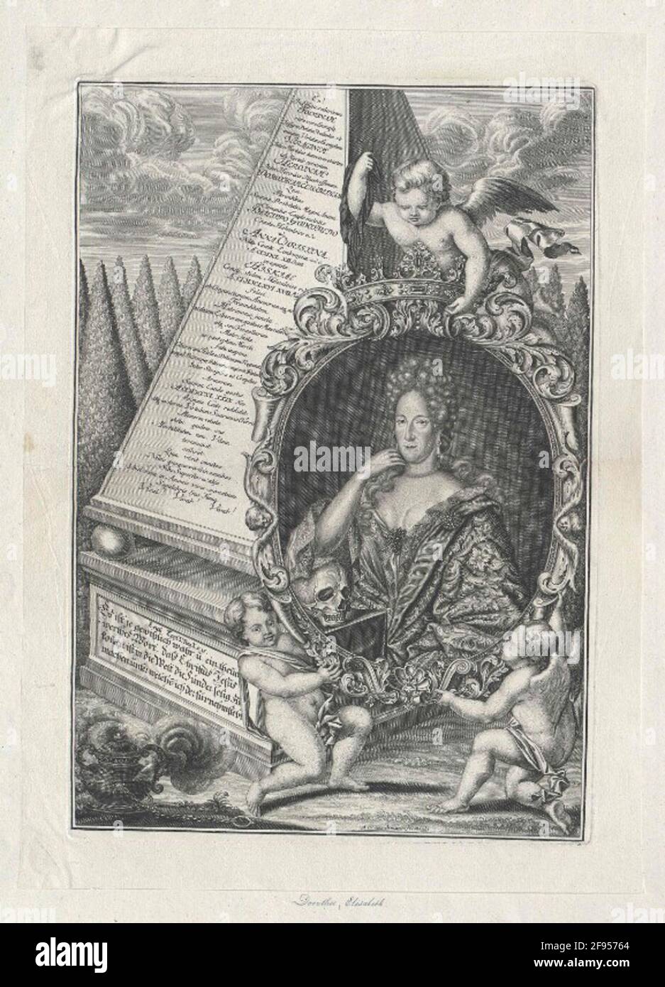 HohenloheWaldenburg, Dorothea Elisabeth Countess Stock Photo Alamy