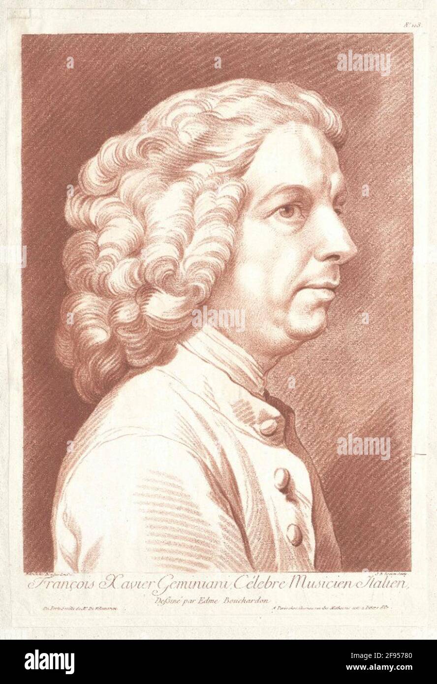 Geminiani, Francesco Saverio. Stock Photo