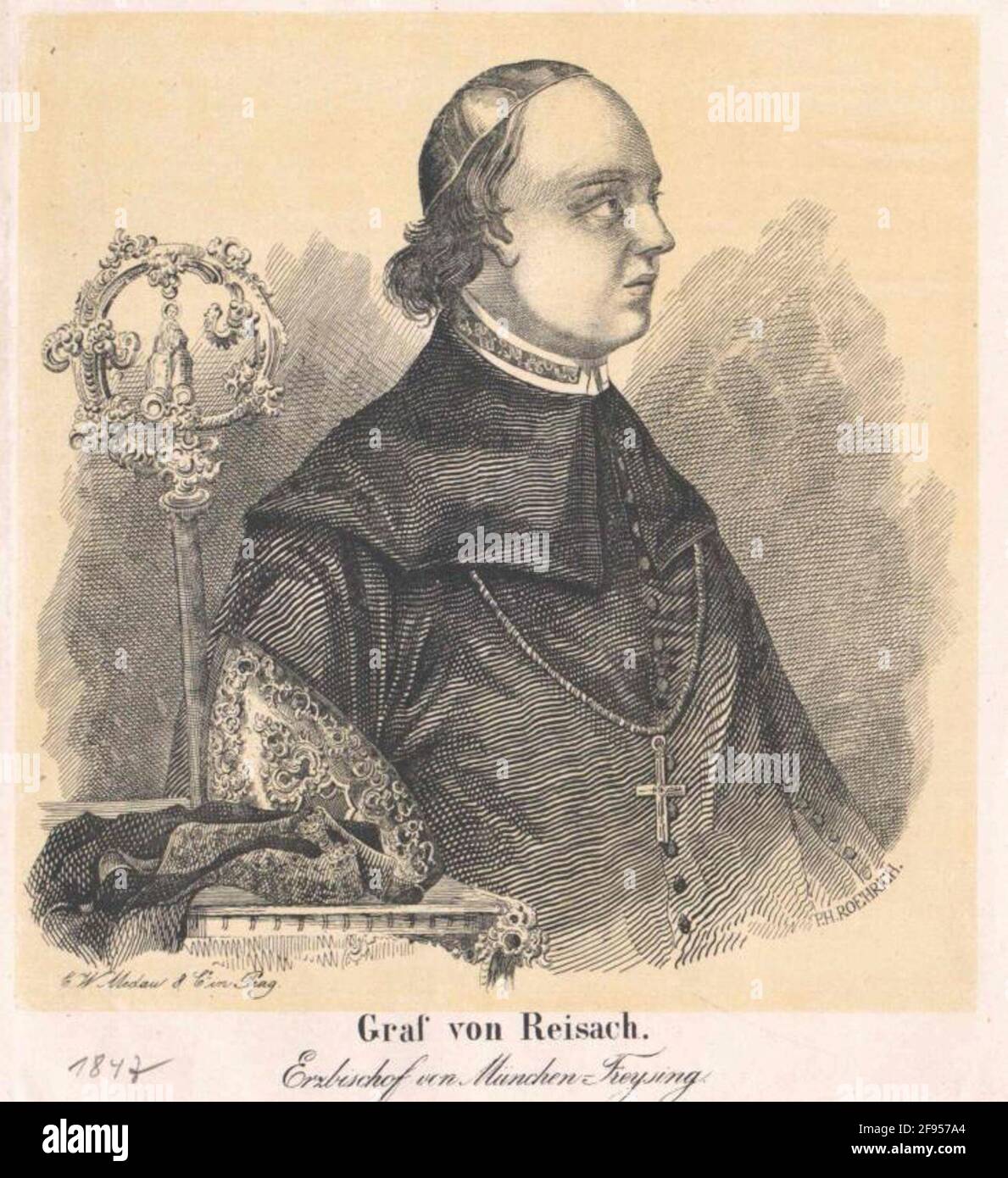Reisach, Karl August Graf . Stock Photo