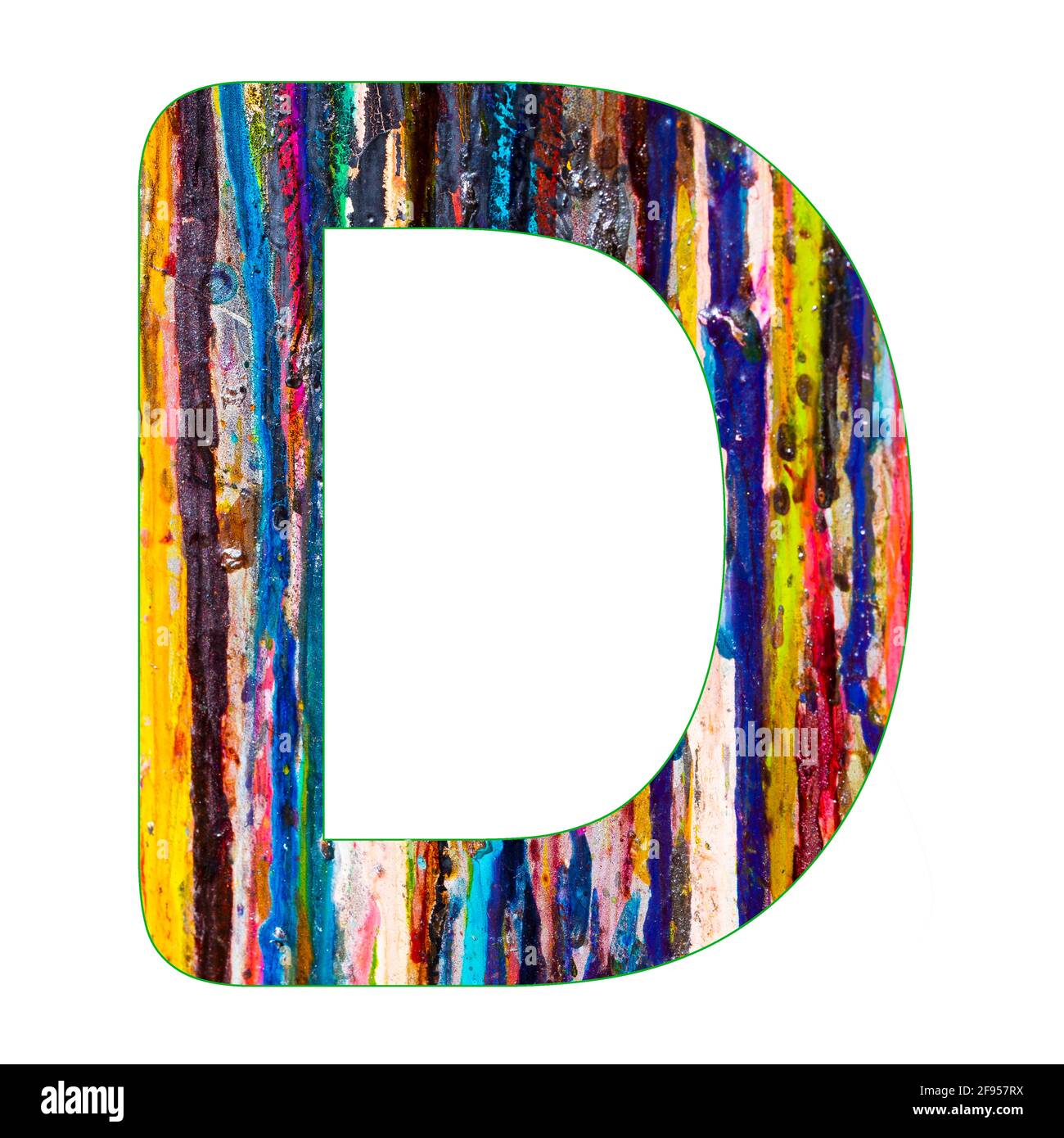 Alphabet letter D - Colorful paint splatter background Stock Photo - Alamy