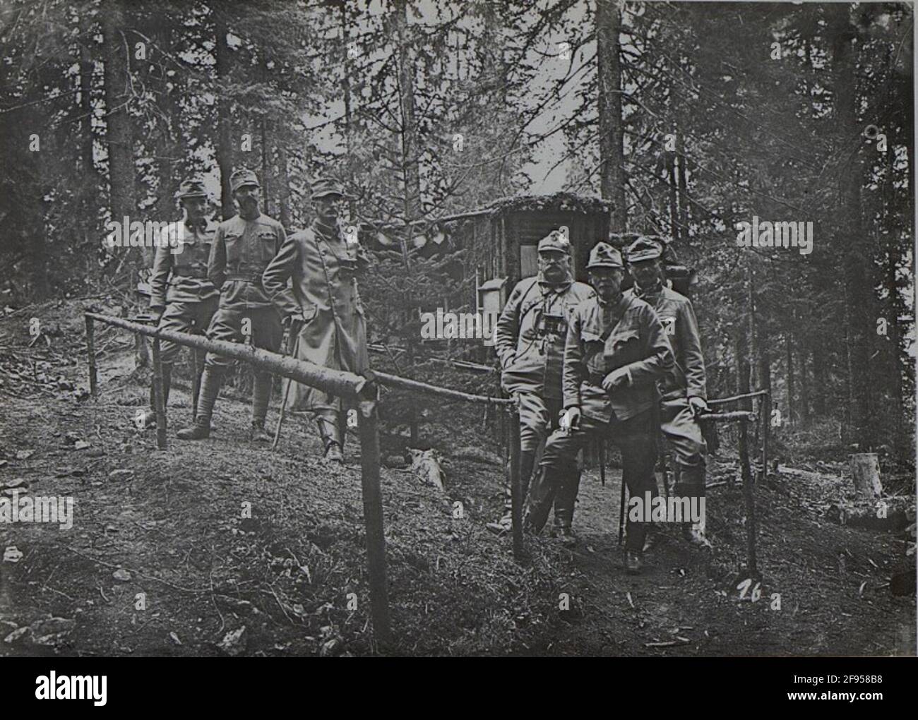S.EXZ.FZM.V.BENIGNI, KORPSKOMTD.8.CORPS M.D.REG.STANG of J.R.93 in the positions Turawa Height Sept.16. Stock Photo