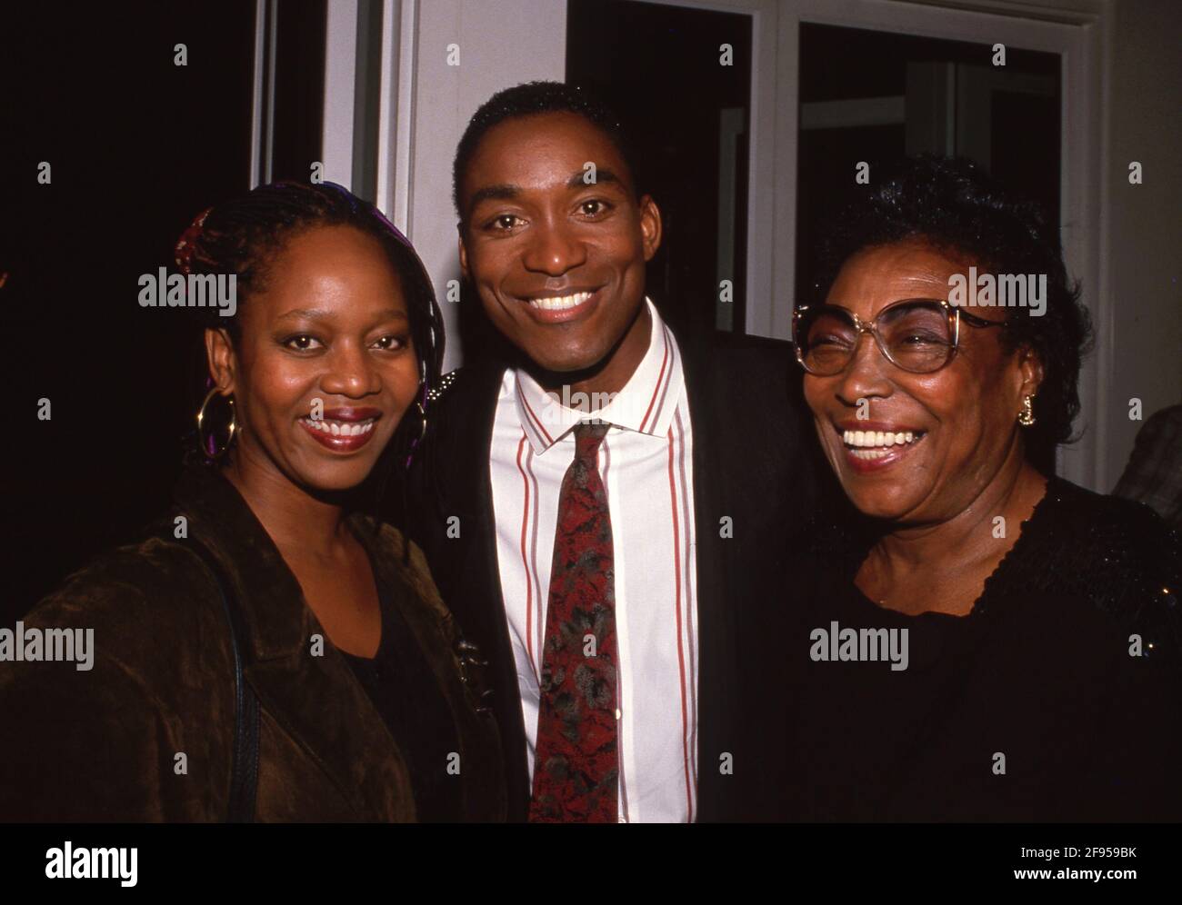 Isiah Thomas with Alfre Woodard and Mother Circa 1980's Credit: Ralph ...