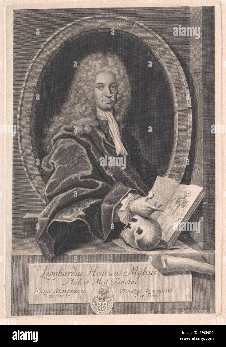 Mylius, Leonhard Heinrich . Stock Photo