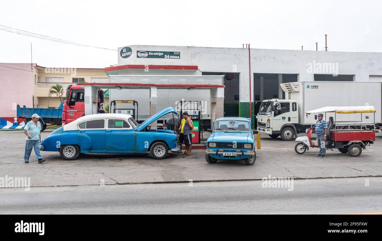 Daily life in Santa Clara, Villa Clara, Cuba, Year 2016 Stock Photo