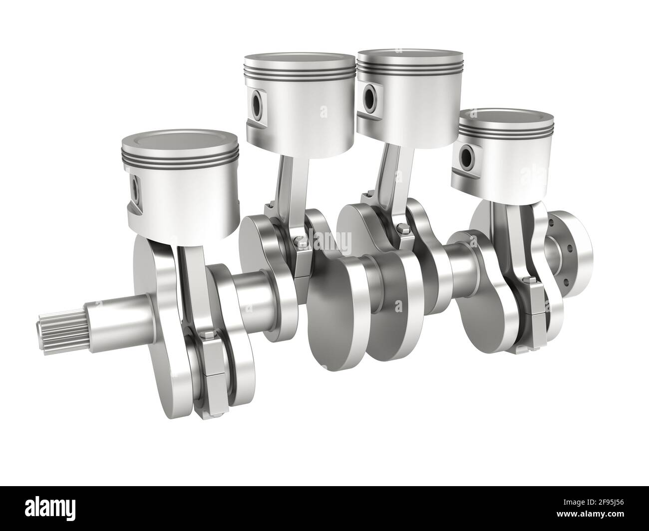 3d model of a piston crank mechanism of an internal combustion engine